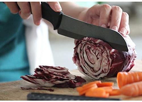 Miracle Blade IV World Class Professional Series Black 7-piece Ceramic Kitchen Knife Set - Sharpest Knives - Maintain Precision Cut: Never Dulls & Won't Rust or Stain