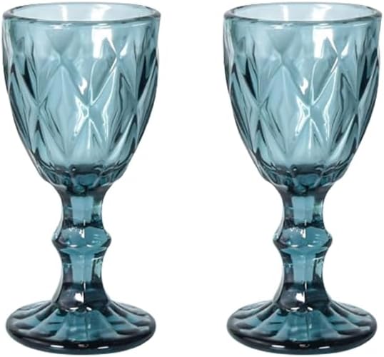 2-Piece Stemmed Cordial Glasses Set, Dishwasher Safe, Perfect for Tequila, Brandy Tasting, Weddings, and Bars (Style4,2pcs)