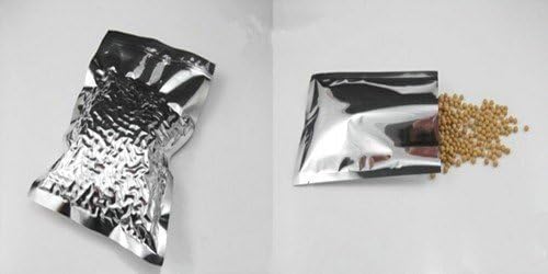 PABCK 100 Pack 5.9x8.66 inch (Inside Size 5.5x8.3 inch) Silver Foil Pouch Heat Seal Bulk Food Storage Bags Vacuum Sealer Wrapping