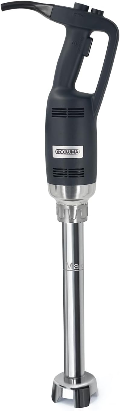 COOLUMA Commercial Immersion Blender, 500W Heavy Huty Hand Blender With 16 Inch Removable Shaft, 6,000-20,000 RPM Variable Speed, Industrial Hand Mixer For Pro Restaurant Kitchen.