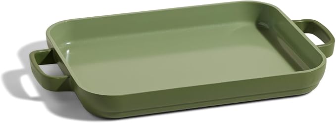 Our Place Mini Griddle Pan | 9" (2 Qt) Nonstick Ceramic Griddle Pan for Stovetop & Oven | PFAS-Free, Oven-Safe up to 450째F, Easy-Grip Handles | Sage