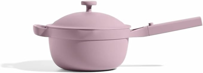 Our Place Mini Perfect Pot | 2.5 Qt Ceramic Pot with Lid & Spatula | Patented 8-in-1, PFAS-Free Nonstick, Non-Toxic Cookware | Induction & Oven-Safe up to 450째F | Lavender