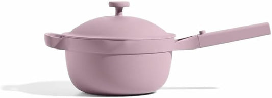 Our Place Mini Perfect Pot | 2.5 Qt Ceramic Pot with Lid & Spatula | Patented 8-in-1, PFAS-Free Nonstick, Non-Toxic Cookware | Induction & Oven-Safe up to 450째F | Lavender