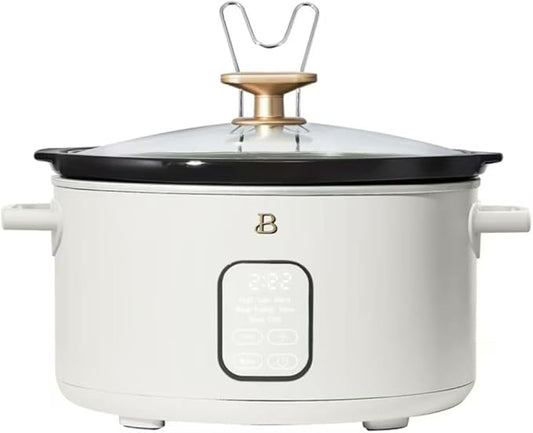 Beautiful 6?‘Quart Programmable Slow Cooker with 5 Presets, Keep?‘Warm, Touch Display & Dishwasher?‘Safe Pot