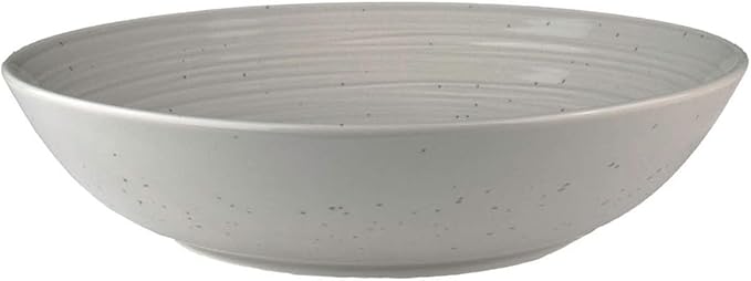 Sango Siterra Artist's Blend Stoneware Pasta Bowls (Set of 4) Multi Assorted Colors??Featuring Soft Gray, Blue, Green, and Ivory, for Everyday Dining & Entertainment, Microwave & Dishwasher Safe