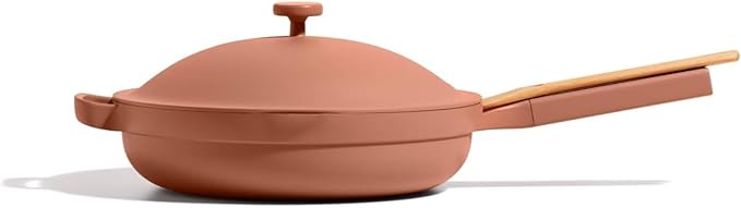 Our Place Large Always Pan | 12.5" Ceramic Pan with Modular Lid & Beechwood Spatula | Patented 10-in-1 Nonstick, Non-Toxic Cookware Made Without PFAS | Induction & Oven-Safe up to 450째F | Spice