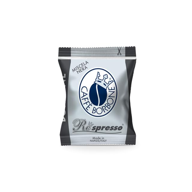 Caff챔 Borbone Black Blend Nespresso Compatible Espresso Coffee Pods, 50 Count Espresso Pods