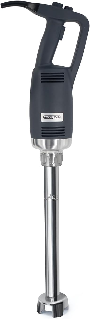 COOLUMA Commercial Immersion Blender, X-Heavy Huty 750W Handheld Blender, 18 Inch Detachable Shaft, 8,000-19,000 RPM Variable Speed, 42 Gallons Multifunction Pro Electric Stick Emulsifier.