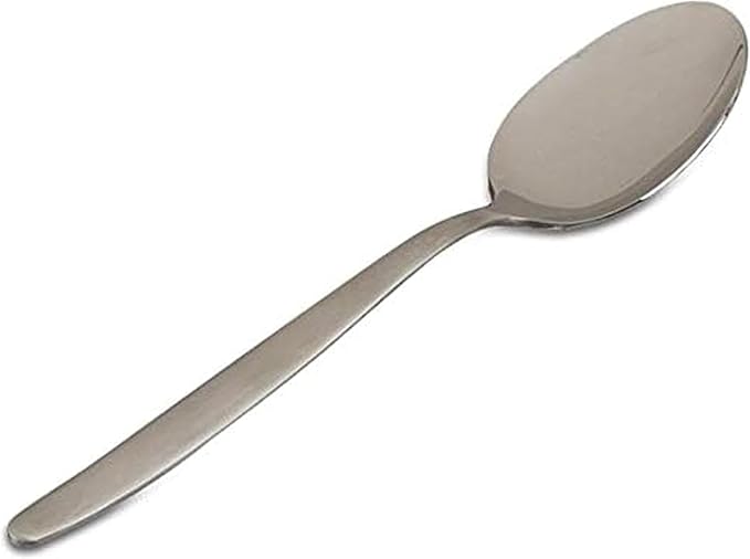 Kunz Small Sauce Spoon set | 8 inch Pack of 2 | 18/10 Stainless Steel Chef Spoon | Serving Plating Spoons (Small Regular Set)
