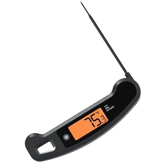 Lavatools Javelin짰 PRO Classic Ultra-Fast 2-Second Professional Digital Instant Read Meat Thermometer for Grill and Cooking, Auto-Rotating Backlit Display, IP65 Water Resistant ??Ink