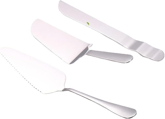 Cake Knife and Server Set Wedding Stainless Steel Cake Cutting Set For Wedding Include Cake Cutter And Cake Perfect For Wedding, Birthday, Parties and Events