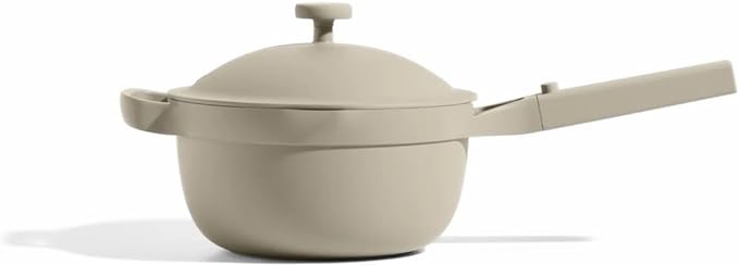 Our Place Mini Perfect Pot | 2.5 Qt Ceramic Pot with Lid & Spatula | Patented 8-in-1, PFAS-Free Nonstick, Non-Toxic Cookware | Induction & Oven-Safe up to 450째F | Steam