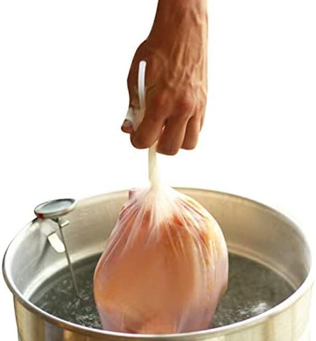 Poultry Shrink Clear Bags for Chicken Parts - 7 inch x 12 inch with zip ties BPA Free, MADE IN USA (25)