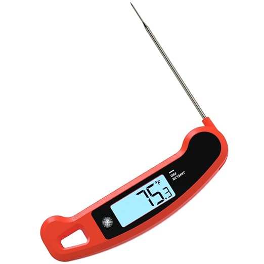 Lavatools Javelin짰 PRO Classic Ultra-Fast 2-Second Professional Digital Instant Read Meat Thermometer for Grill and Cooking, Auto-Rotating Backlit Display, IP65 Water Resistant, NSF Certified ??Sambal