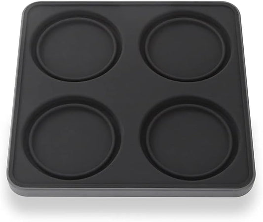 FinaMill Slate Quartet Stackable Tray ??Spice Rack for 4 FinaMill Pods, Durable Kitchen Organizer for Spice Grinder, BPA-Free, Easy to Clean, Keep Spices Neat & Accessible, Home and Kitchen Gift Ideas