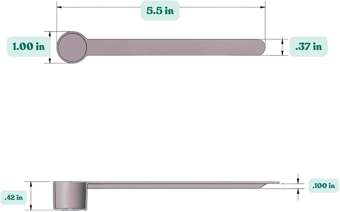 Supplement and Supply 4 mL (3/4 Tsp) Long Handle Scoop for Coffee, Protein Powder, Pet Food, Spices, Grains, Dry Goods ??Food-Grade BPA-Free Plastic Measuring Spoon (Pack of 1)