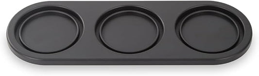 FinaMill Black Trio Stackable Tray ??Spice Rack for 3 FinaMill Pods, Durable Kitchen Organizer for Spice Grinder, BPA-Free, Easy to Clean, Keeps Spices Neat and Accessible, Home and Kitchen Gift Ideas