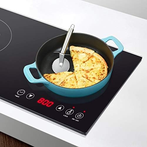 La Cuisine Enameled Cast Iron Covered Braiser, Saute Pan Casserole Pan with Lid, 3.75 QT 11" / 28cm Dia, Internal Matte Black Enamel Coating ??2 Ton Teal Enamel Coating Finish Exterior, Oven Safe up to 500째 F