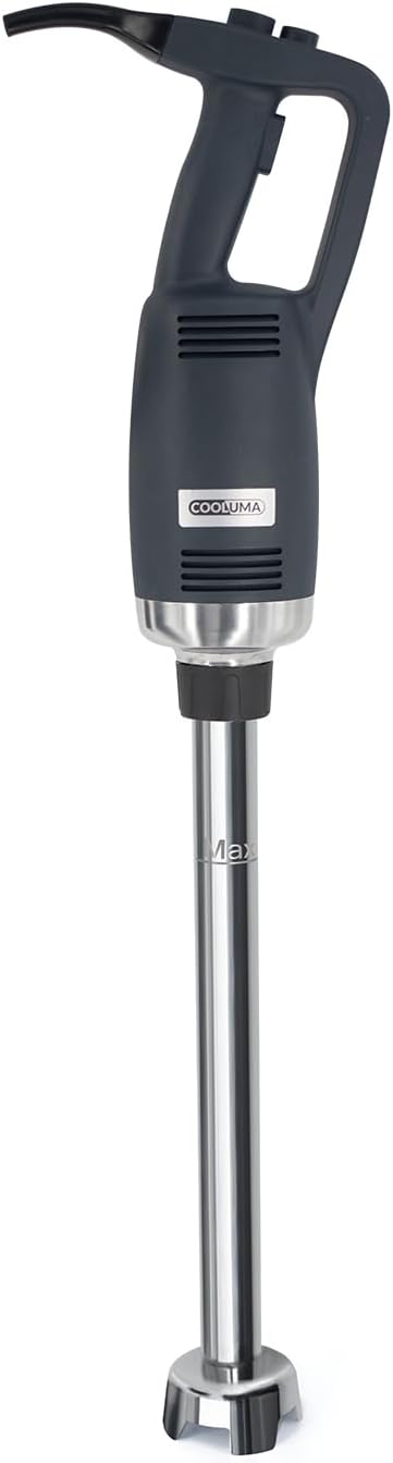 COOLUMA X-Heavy Huty 750W Commercial Immersion Blender, 20 Inch Removable Shaft, 8,000-19,000 RPM Variable Speed, 42 Gallons Hand Mixer, Secure Dual Button Start.