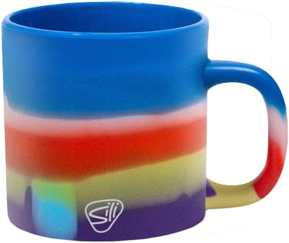 Silipint 16oz Silicone Coffee Mug ??Unbreakable Dishwasher Safe Microwave Oven & Freezer Compatible Travel Mug ??Non-Toxic Reusable Cup for Hot Coffee Tea or Cold Drinks (Drippy)