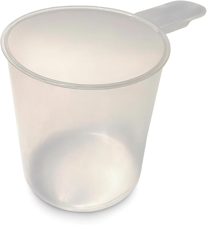 Supplement and Supply 3/4 Cup (6 Oz. | 175 mL) Short Handle Scoop for Coffee, Protein Powder, Pet Food, Spices, Grains and Dry Goods ??Plastic Food-Grade, BPA-Free Measuring Cup (Pack of 5)