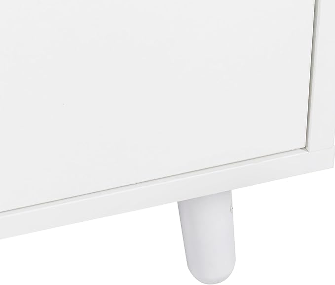 63" W Large Kitchen Hutch Cabinet, Freestanding Pantry Storage Cabinet with Hutch, 4 Doors 4 Drawers & Microwave Shelf, Buffet Sideboard Cupboard for Dining Room Kitchenette, White