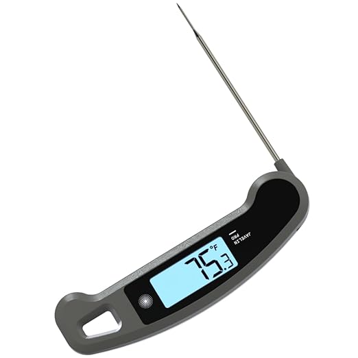 Lavatools Javelin짰 PRO Classic Ultra-Fast 2-Second Professional Digital Instant Read Meat Thermometer for Grill and Cooking, Auto-Rotating Backlit Display, IP65 Water Resistant, NSF Certified ??Sesame