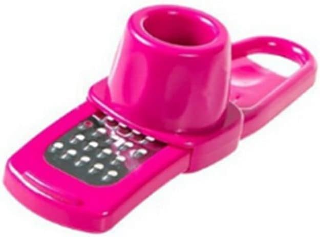 Mini Multifunction Garlic Ginger Grater Tool,Nutmeg Grinder,Kitchen Manual Fruit Vegetable Nuts Chopper Grinder,Graters Peeling,Grating and Slicing Tools (Rose Red)