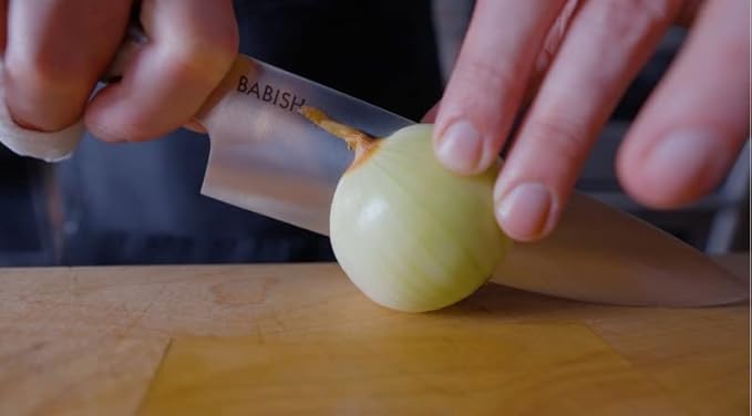 Babish 8-Inch Chef Knife ??High-Carbon German 1.4116 Steel Kitchen Knife ??Professional Cutlery for Precise Slicing and Chopping