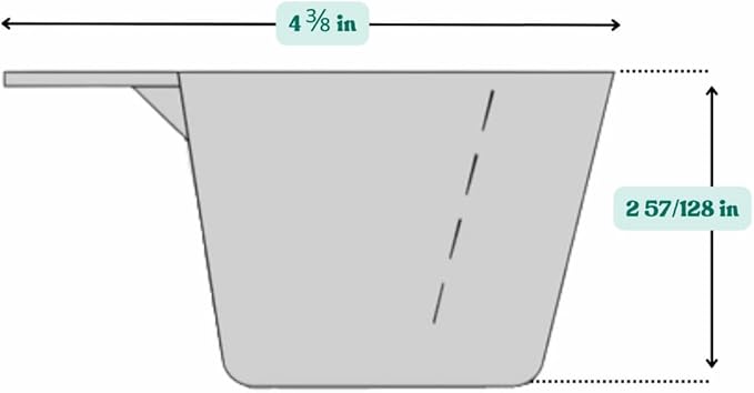 Supplement and Supply 5 Oz. (2/3 Cup | 150 mL) Scoop for Coffee, Protein Powder, Pet Food, Spices, Grains and Dry Goods ??Plastic Food-Grade, BPA-Free Measuring Cup (Pack of 1)