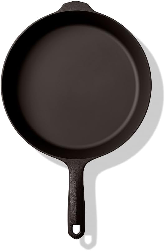 Field Company 10.25-Inch Cast Iron Skillet – Pre-Seasoned Frying Pan for Searing, Baking & Everyday Cooking, Lighter & Easy to Handle, Smooth, Made in USA (No.8, 2–4 Servings)