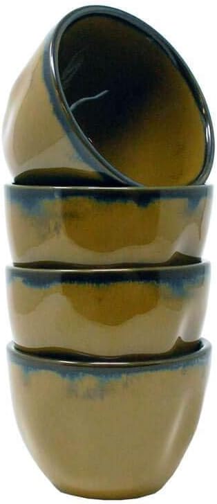 Artisan Reactive Glaze Bouillon Bowl, 12 1/2 oz, Mojave Olive; Heavy Duty; Chip Resistant; Lead and Cadmium Free; Freezer to Oven Safe up to 500F