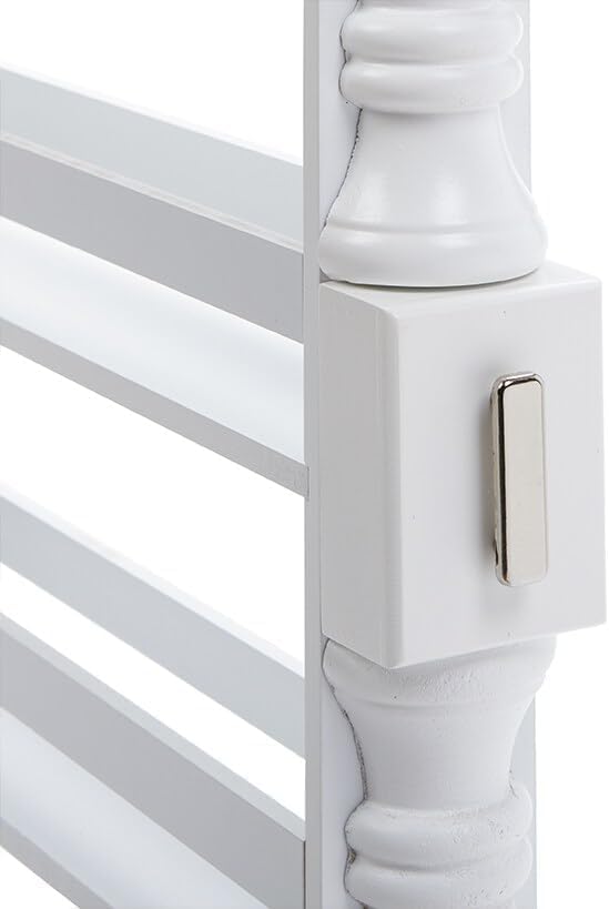 The Lakeside Collection Slim Rolling Can and Spice Racks - White