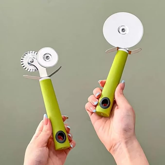 2Piece set Pizza cutter, pastry cutter, pizza slicer for home use