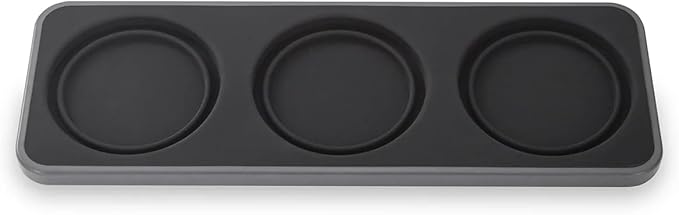 FinaMill Slate Trio Stackable Tray ??Spice Rack for 3 FinaMill Pods, Durable Kitchen Organizer for Spice Grinder, BPA-Free, Easy to Clean, Keeps Spices Neat and Accessible, Home and Kitchen Gift Ideas