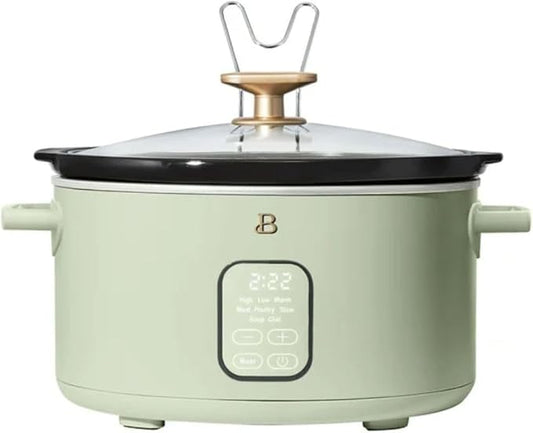 Beautiful 6?‘Quart Programmable Slow Cooker with 5 Presets, Keep?‘Warm, Touch Display & Dishwasher?‘Safe Pot