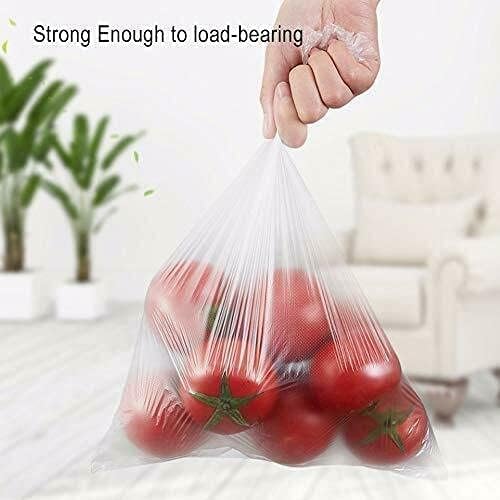 Immuson 12" x 20" Plastic Produce Bag on a Roll Food Storage Bag Clear Plastic Produce Bag for Fruits, Vegetable,Bread, Kitchen Bags (2800 Bags-8 Roll)