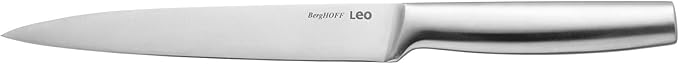 BergHOFF Legacy 11Pc Knife Block Set, Stainless Steel Sharp Blade Kitchen Knives, Wood Block, Cutting Boards, Sharpener, Anti-skid Base, Hollow Handle, Magnet for Scissors, Seamless Construction