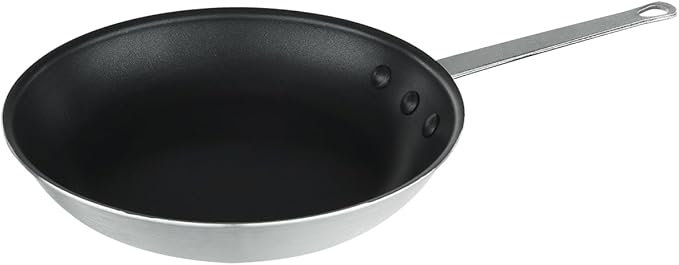Chef Approved 10" Non-Stick Fry Pan | Fry Saut챕 Steak Pan Skillet with Firm Grip Riveted Handle for Kitchen Restaurant Diner Catering | Gas Oven Ceramic Cooktop Compatible | Hand Wash Only, Aluminum