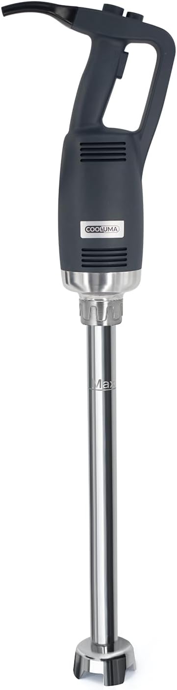 COOLUMA X-Heavy Huty 750W Commercial Immersion Blender, 22 Inch Removable Shaft, 8,000-19,000 RPM Variable Speed, 64 Gallons Hand Mixer, Secure Dual Button Start.
