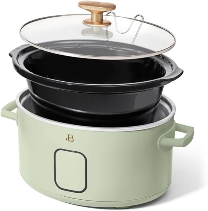 Beautiful 6?‘Quart Programmable Slow Cooker with 5 Presets, Keep?‘Warm, Touch Display & Dishwasher?‘Safe Pot