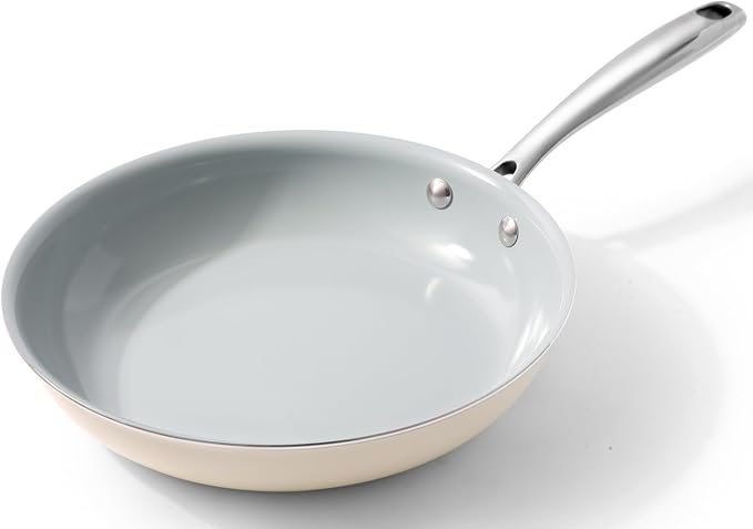 Nonstick Frying Pans Ceramic Skillet: 11 Inches Non Stick Egg Fry Pan - PFOA PTFE PFAs Free