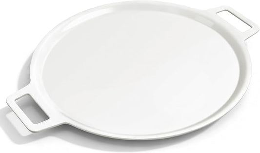 Ceramic Nonstick Pizza Pan, 3-Layer Hybrid Pizza Steel with Aluminum Core, Better Thermal Conductivity than Stone, Food-grade Non-stick Oven Baking Pan, PTFE & PFAS Free, Safe Up to 500째F