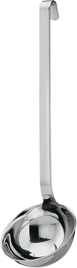 R철sle Stainless Steel Hooked Handle Ladle with Pouring Rim, 4.1-Ounce (10008)