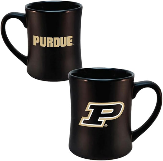 Purdue Boilermakers Ceramic 16oz Sculpted Mug ??Official Team Logo Coffee Cup ??Handwash Recommended ??Individually Boxed