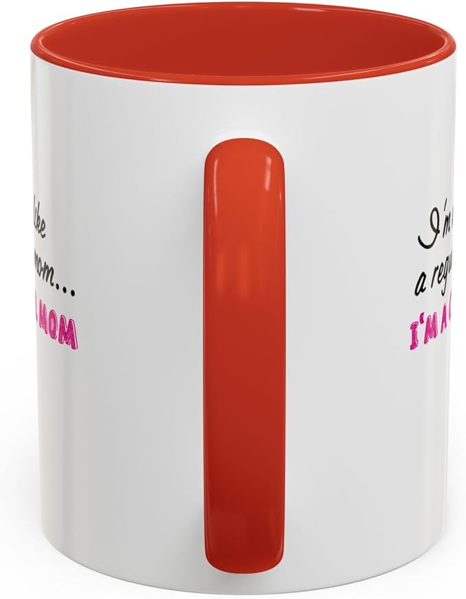 Cool Mom Accent Coffee Mug - Gift for Mother's Day, Birthdays, Coffee Lovers, Moms, Fun Kitchen Decor, Cool Regular Mom Cup