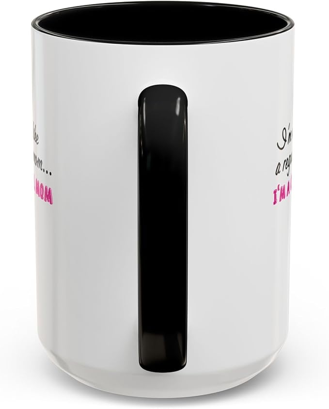 Cool Mom Accent Coffee Mug - Gift for Mother's Day, Birthdays, Coffee Lovers, Moms, Fun Kitchen Decor, Cool Regular Mom Cup