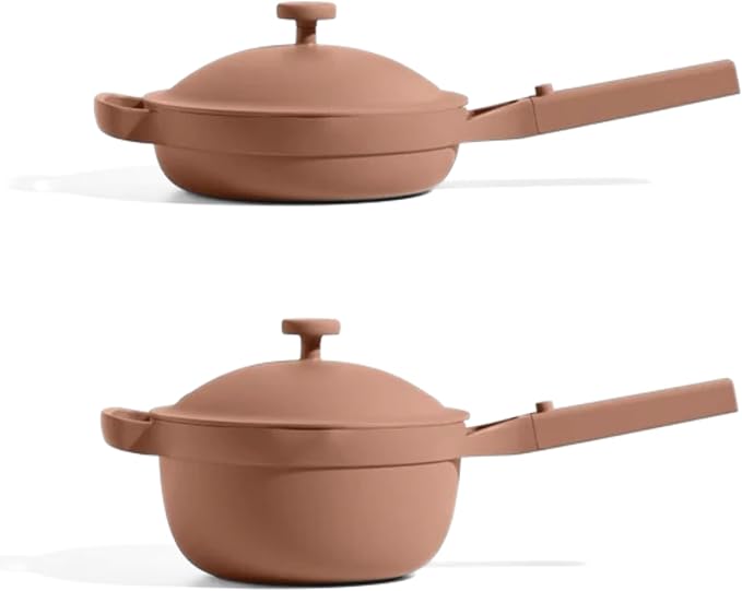 Our Place Mini Cookware Duo | 6-Piece Ceramic Cookware Set with Mini Always Pan & Mini Perfect Pot | Induction & Oven Safe up to 450째F | Nonstick, PFAS-Free Non-Toxic Cookware | Spice