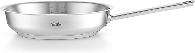 Fissler Original-Profi Collection Stainless Steel 9.5 Inch Frying Pan ??Made in Germany, Novogrill짰 Searing Surface, Induction Ready, Oven Safe