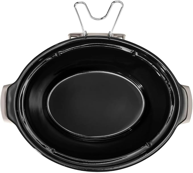 Beautiful 6 Quart Programmable Slow Cooker by Drew Barrymore ??Large Capacity, Ceramic Removable Pot, Tempered Glass Lid, Dishwasher Safe, Auto Keep Warm (Wildflower Porcini Taupe)